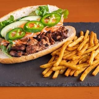 Lemongrass Chicken Banh Mi Combo W/ Fries